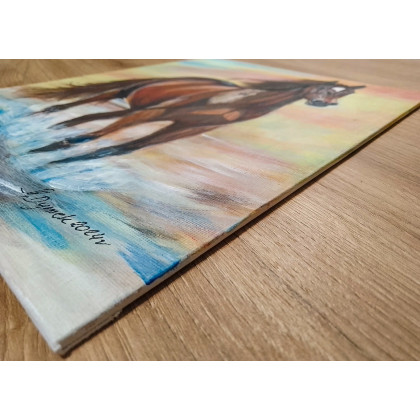 Marzena Dymek - obrazy akryl - ZESTAW RĘCZNIE MALOWANYCH OBRAZÓW - DYPTYK PULS NATURY foto #3