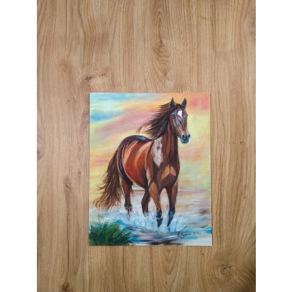 Marzena Dymek - obrazy akryl - ZESTAW RĘCZNIE MALOWANYCH OBRAZÓW - DYPTYK PULS NATURY foto #4