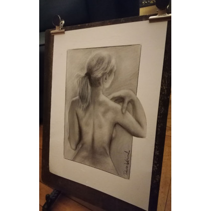 Dariusz Kaźmierczak - rysunek węglem - Akt foto #1