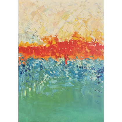 horyzont w ogniu, Marlena Kuć, obrazy olejne