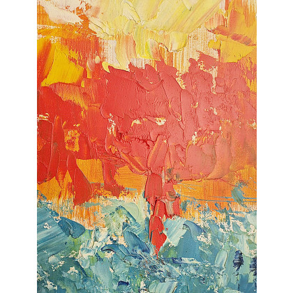 Marlena Kuć - obrazy olejne - horyzont w ogniu foto #2