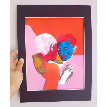 Niewypowiedziane słowa, Marcin Waśka, obrazy tech. mieszana