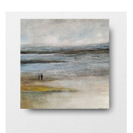 Nd morzem-  akwarela formatu 20/20 cm