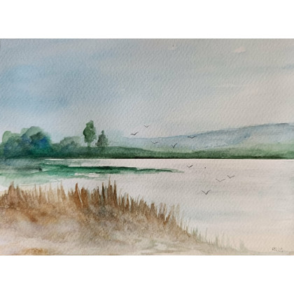 Paulina Lebida - obrazy akwarela - Pejzaż-  akwarela formatu 18/24 cm foto #1