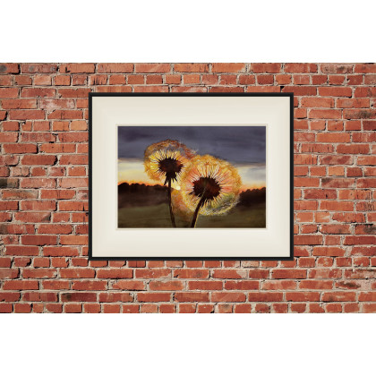 Joanna Tomczyk - obrazy akwarela - Złoty zmierzch, Akwarela 50 x 36 cm foto #3