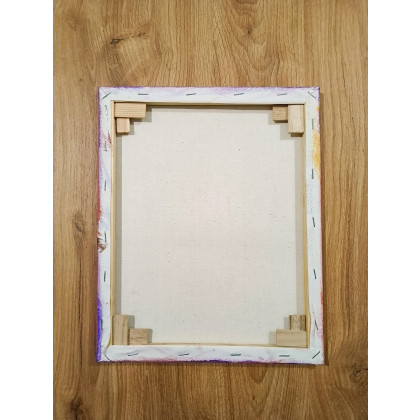 Marzena Dymek - obrazy akryl - PEJZAŻ AKRYLOWY RĘCZNIE MALOWANY NA PŁÓTNIE W PASTELOWEJ ODSŁONIE - 30x24cm foto #3