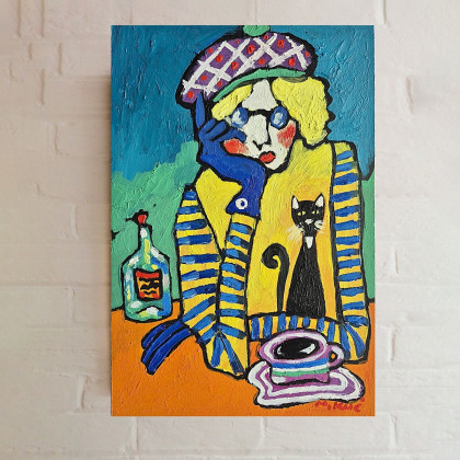 Jeszcze jedna kawa i wszystko będzie dobrze, Marlena Kuć, obrazy olejne