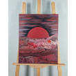 Bloody Moon - Krajobraz abstrakcyjny na płótnie 40x50