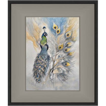 Joanna Tomczyk - obrazy akwarela - Pawie zwierciadło, Akwarela 24x 32 cm foto #4