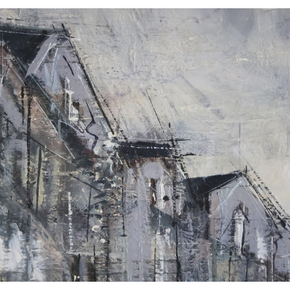 Jolanta Adamiec - obrazy olejne - Deszczowa ulica foto #1