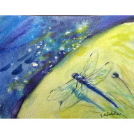 Uroczysko  (akwarela miniaturka  w oprawie)