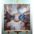 Collision - Kosmiczna abstrakcja na płótnie 60x60