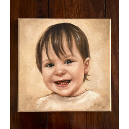 Wiktoria Pydo - obrazy olejne - Portret olejny na zamówienie foto #2