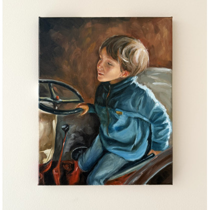 Wiktoria Pydo - obrazy olejne - Portret olejny na zamówienie foto #3