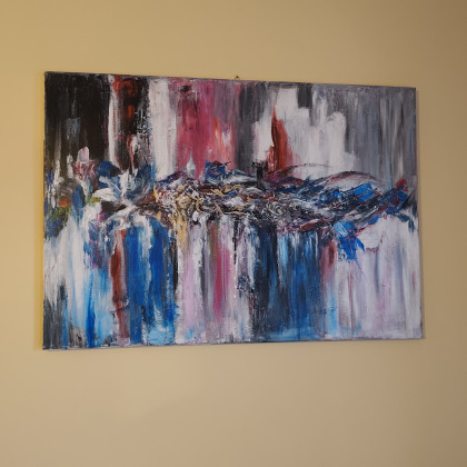 Ryszard Ryś - obrazy akryl - Taniec Żywiołów   100/70 foto #1