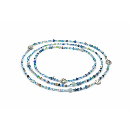 unikatart - korale,naszyjniki - Naszyjnik Etno z Talizmanami Szczęścia foto #1