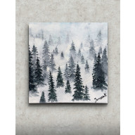 Obraz Choinki we mgle