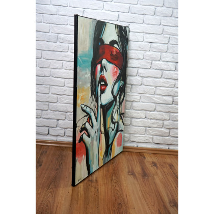 Rafal Stach - obrazy akryl - Red Velvet Silence 80x100 foto #3