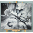 Black and White Galaxy - Monochromatyczny obraz inspirowany kosmosem, 60x70