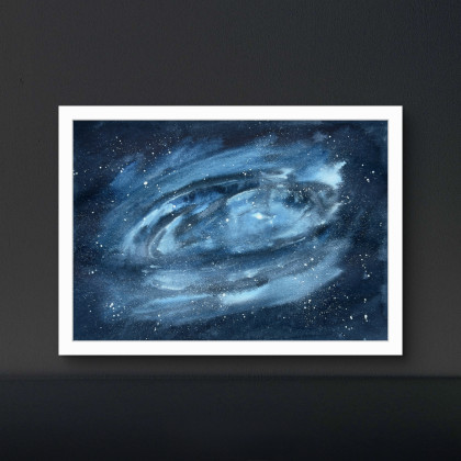 Yunona Kucherevska - obrazy akwarela - Akwarela A4 Galaktyka foto #3