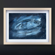 AKWARELA A4 GALAKTYKA