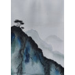 Akwarela góry Huangshan – Azja Wschodnia, Rękodzieło 19x26