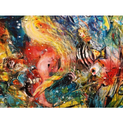 Dariusz Grajek - olej + akryl - Narodziny Wenus.... foto #2