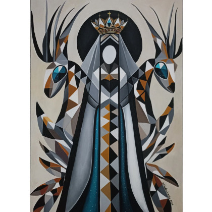 Strażniczka Laguz, Sylwia Młodziejewska, obrazy akryl