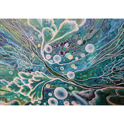 Elżbieta Hanarz - obrazy akryl - Podwodny Świat - Akryl na płótnie 50x70 foto #3