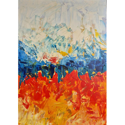 tam gdzie płonie lód, Marlena Kuć, obrazy olejne