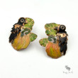 Kolczyki Dynia i Kruk Handmade