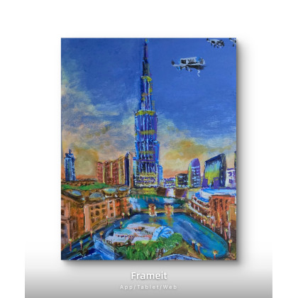 Krystyna Mościszko - obrazy akryl - Fly Dubai ? foto #1