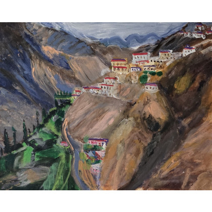 Indie, Krystyna Mościszko, obrazy akryl