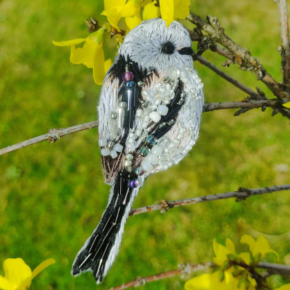 Haftowana broszka raniuszek, Agnieszka Potocka-Makoś, broszki