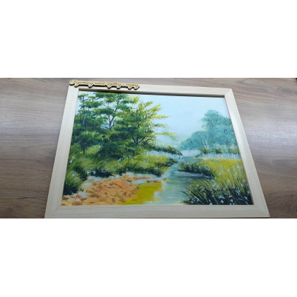 Marzena Dymek - obrazy akryl - GOTOWY ZESTAW DO DOMU LUB NA PREZENT - RĘCZNIE MALOWANY OBRAZ Z RAMĄ I MOTTO foto #2