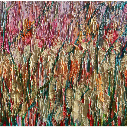 Magdalena Walulik  - obrazy olejne - Abstrakcja 70 - Wrzosy, olej 80 x 100 cm foto #2