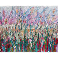 Abstrakcja 70 - Wrzosy, olej 80 x 100 cm