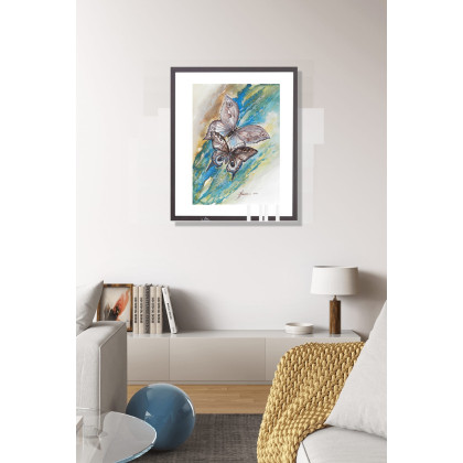 Jolanta Frankiewicz - obrazy akwarela - Motyle - tusz i akwarela foto #1
