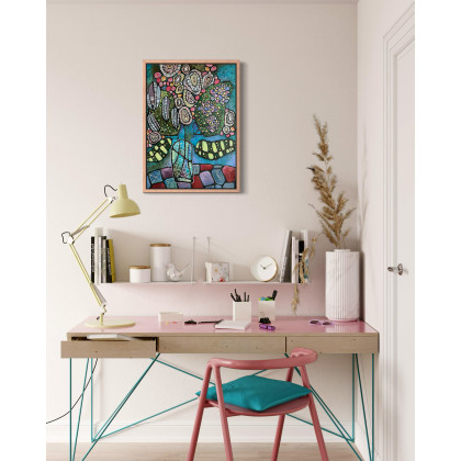 4mara - obrazy akryl - Kwiatowy zgiełk- oryginał foto #1