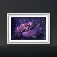 Akwarela A5 Gwiazdozbiór Panny