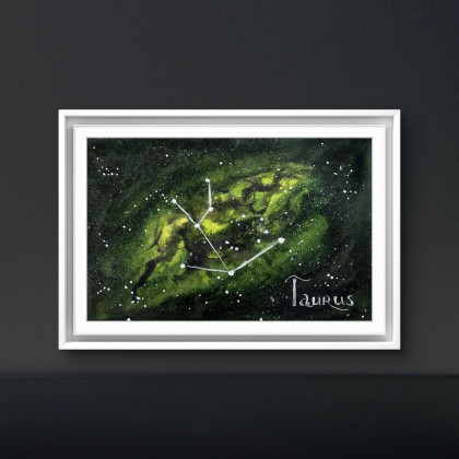 Gwiazdozbiór Byka, Yunona Kucherevska, obrazy akwarela