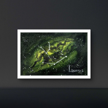 Yunona Kucherevska - obrazy akwarela - Gwiazdozbiór Byka foto #2