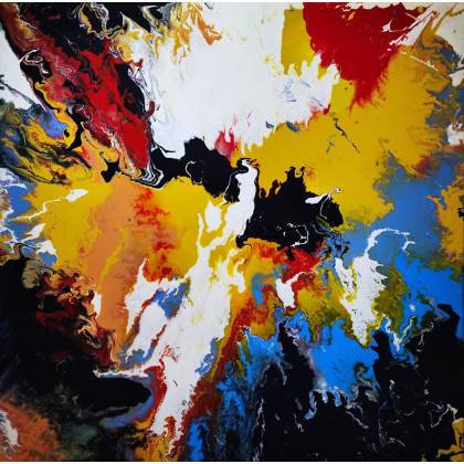 Flowing Energy, Felix Guenther, obrazy akryl