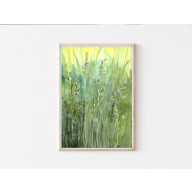 Akwarela A4.  Trawy