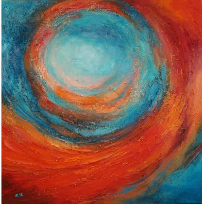 Paulina Lebida - obrazy akryl - Galaktyka - obraz akrylowy 60/60 cm foto #2