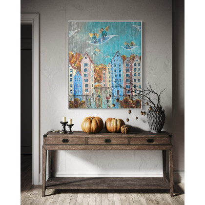 4mara - wydruki na płótnie - Deszczowy dzień – Giclee 50x60 foto #1