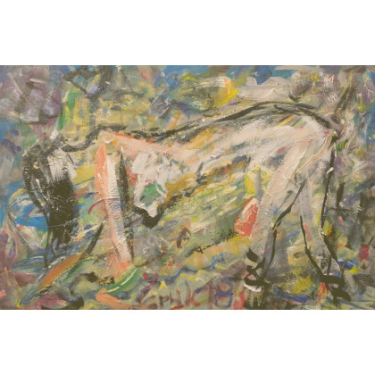 Plaża Nudystów 3, Eryk Maler, obrazy olejne