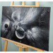 Kosmos w negatywie - Abstrakcja kosmiczna na płótnie 40x60