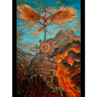 OBRAZ OLEJNY, RĘCZNIE MALOWANY, SURREALIZM