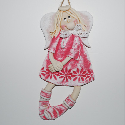 magosza - anioły i aniołki - Elżbietka ma pomysł - aniołek z masy solnej, prezent, dekoracja foto #1